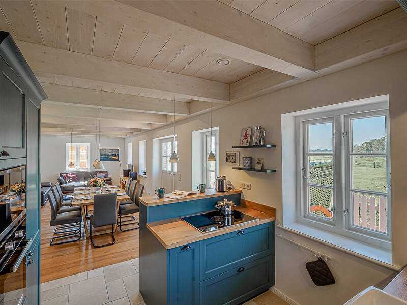 Wohn- und Essbereich im Ferienhaus Emmas Hus auf der Insel Pellworm